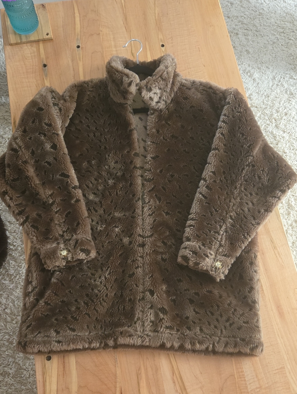 Women's Plush RETRO Jacket  Brown